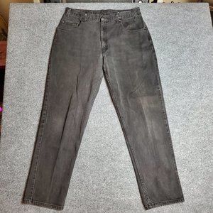 Vtg Levi's 545 36x32 (Meas 34x31.2 12.5" Rise) Faded Black Mom Tapered Jeans A20